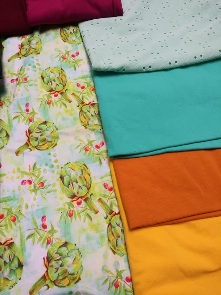 Custom Retail Athletic Knit Summer Artichoke 17″ x WOF Seweird