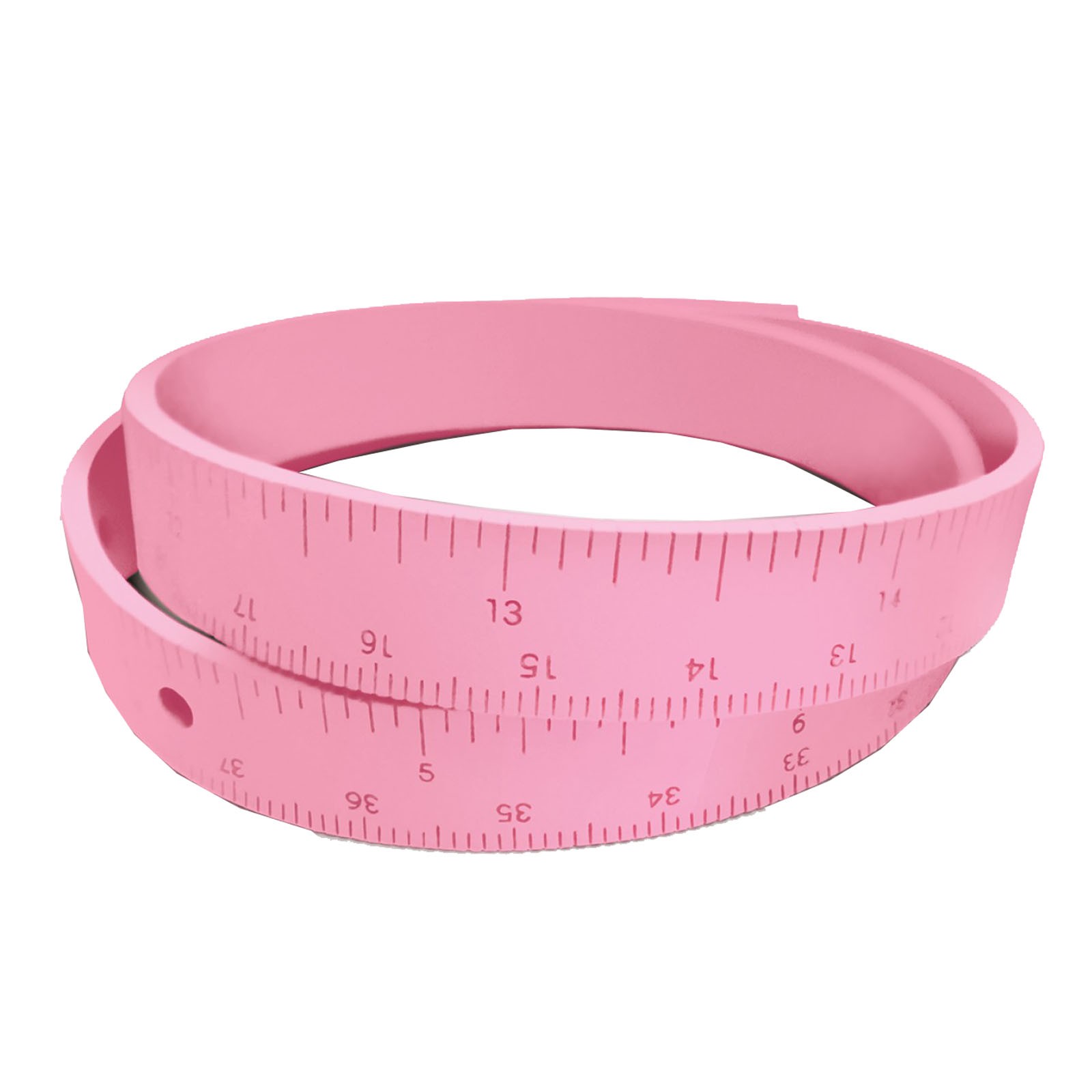 Vegan Friendly Rubber Wrist Ruler – 19″ – Pink – Seweird Fabric